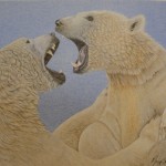 Polar Bear Cubs Playing